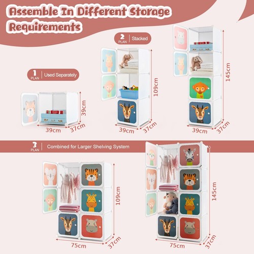 Portable kids wardrobe cube - kids, 8-cube