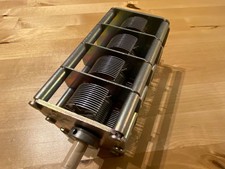 Large 4-gang 10-550pf variable capacitor (ex-military, unused/unissued)