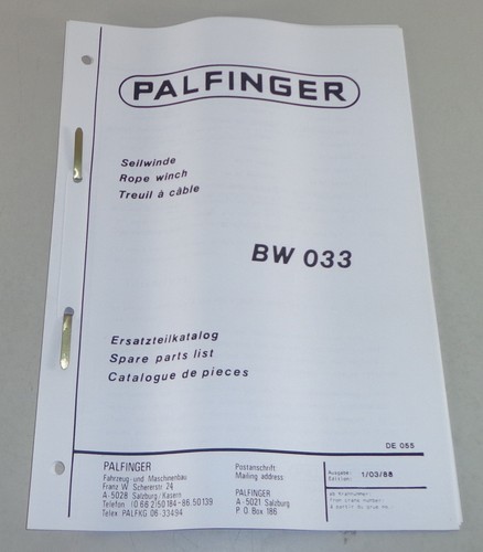 Parts catalog spare - /,