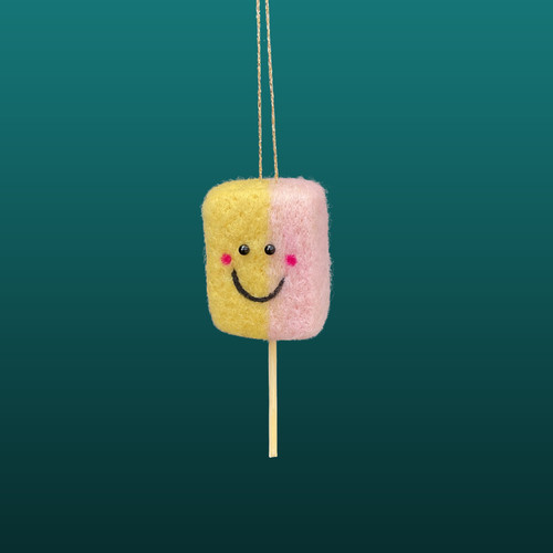 Needle felted drum - drum, lolly