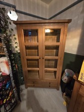 Solid Oak Glazed Display