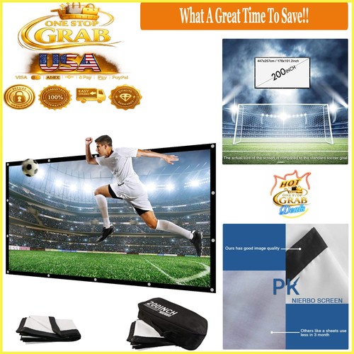 200 inch projector screen 9 - 200,
