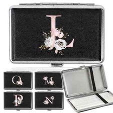 Printed Metal Cigarette Case BOX for Slim Box Holds 20 Cigarettes with Spring