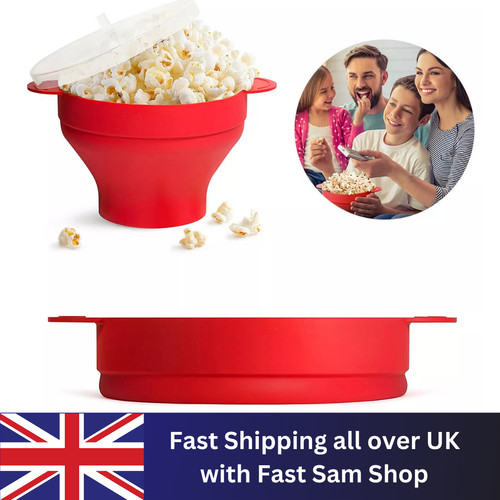 Popcorn bowl silicone - bowl,