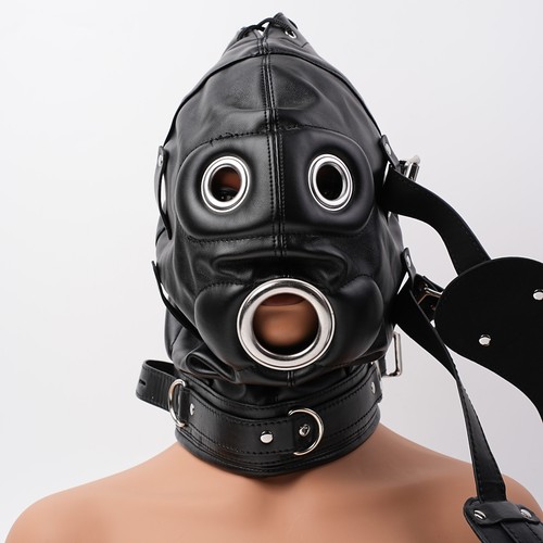 Bondage mask hood head harness - bondage,