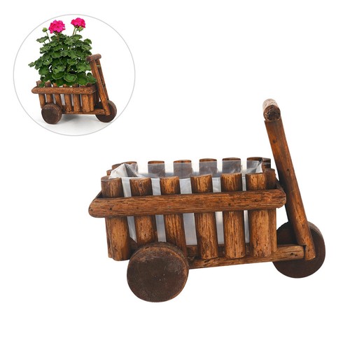 Flower pot cart decorative - ,