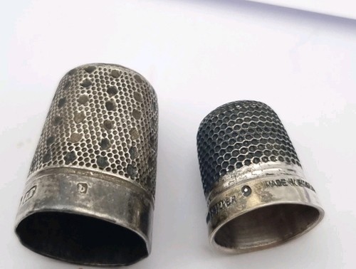 Antique thimbles solid - thimbles,