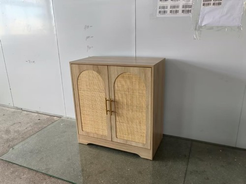 Sideboard rattan doors solid - sideboard,