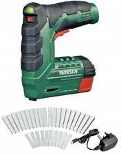 Parkside 4v Cordless Nailer Stapler Gun With USB Charger & Rechargeable Battery