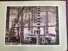 Scammell Trailer promotional wall print, limited edition 1960s.