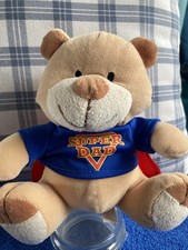 PMS Super Dad teddy bear plush