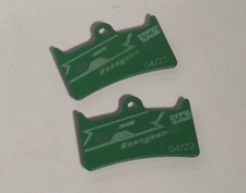 Hope Tech 4 V4 Disc Brake Pads, Racing Organic Compound, Green, 1 x Pair