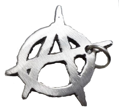 Anarchy punk pin badge hand - punk,