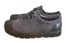 CAMPER Vintar violet / black waxed suede shoes UK 11 EU 45