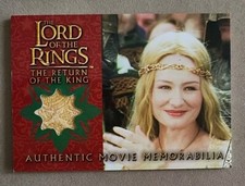 Lord of the Rings Costume Memorabilia Card Topps Eowyn's Coronation Dress ROTK 