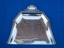 1920s ART DECO FRANCE PARIS CLAUDE PERRIN SILVER PLATED CRUMB SCOOP . M140