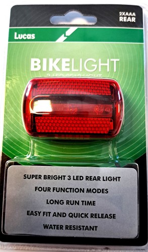 Lucas rear bike light - lucas, super