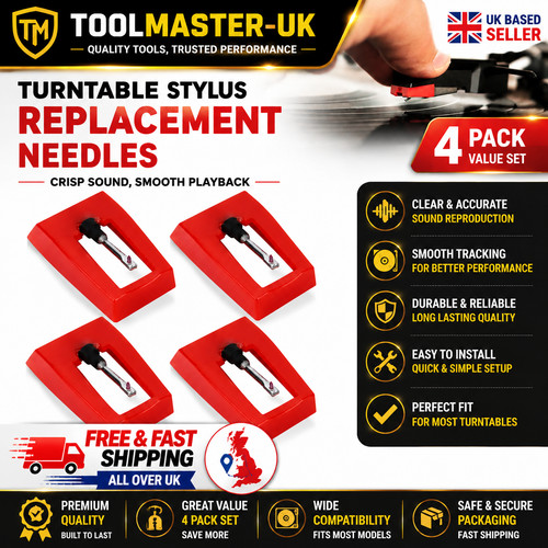 Pcs record player needles - 4,