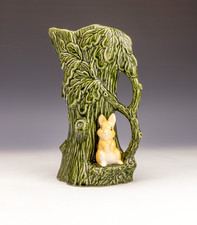 Sylvac Pottery Vase - Green