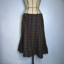 Vintage 90s brown/red tartan