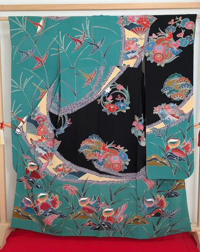 Vintage japanese kimono silk - japanese,