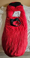 RAB goose down sleeping bag, adult, full length double ended zip, mummy style
