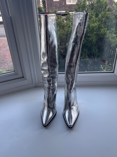 Zara woman metallic silver - zara,