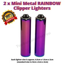 2 x Mini Metal RAINBOW Clipper