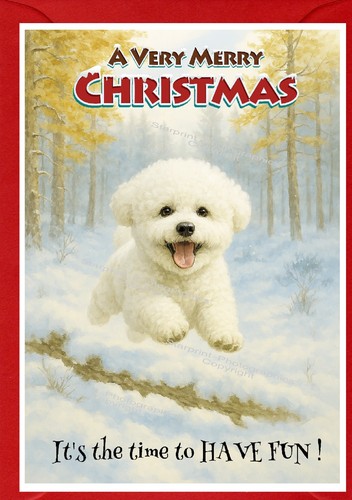 Bichon frise dog christmas - dog,