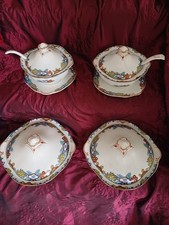 Bishop & Stonier Bisto 4 Tureens With 2 Ladles & 2 Saucers
