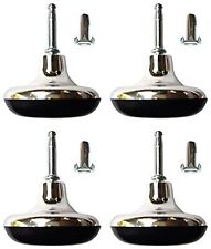 Chrome Glides Feet Legs Castors & Inserts For Divan Bed Base Sofa Settee Chair