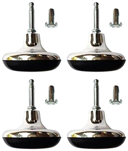 Chrome glides feet legs - chrome,