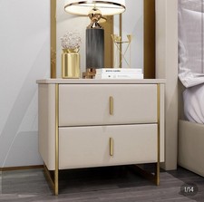 Modern Beige Nightstand 2