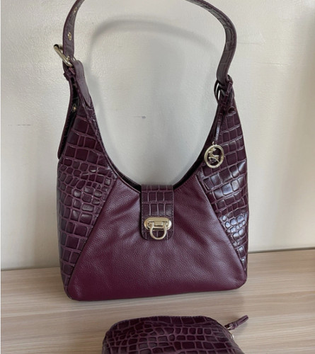Ashwood leather croc shoulder - leather,