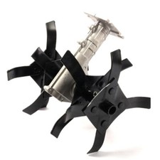 26mm Rotavator Cultivator Tiller Attachment 4 Blade 9 Spline Shaft Garden Soil
