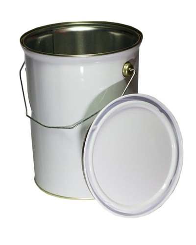 Empty litre metal paint - 5,