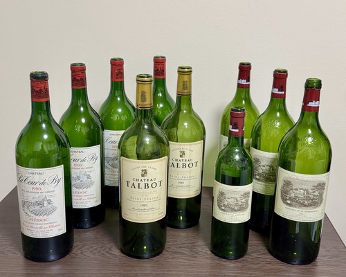 Magnum empty wine bottles - 9, x