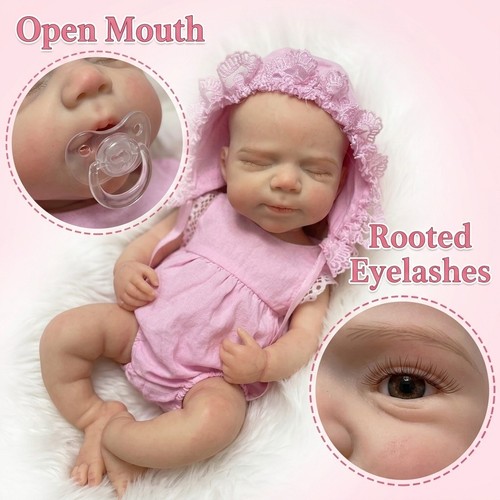 Silicone reborn baby girl - silicone, doll