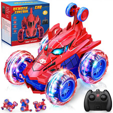 Spiderman RC Stunt Car Remote Control Cars Toys for Boys Girls Birthday Gifts