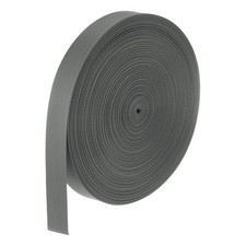 Flat Nylon Webbing Strap 1 Inch 25 Yards 1.1mm Thk for Bags Dark Gray