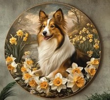 SHELTIE Shetland Rough Collie Dog Love LARGE Suncatcher Birthday GIFT Present