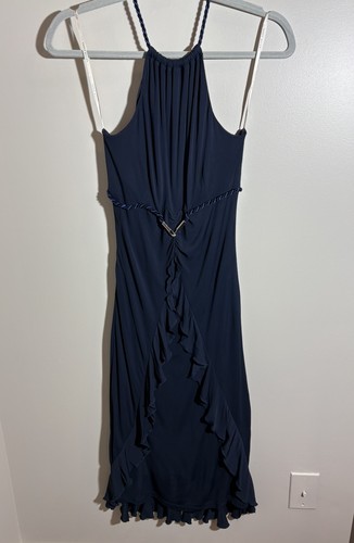 Karen millen navy halter midi - karen,