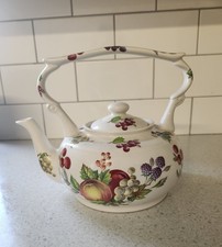 Vintage Arthur Wood  Staffordshire Bone China Teapot Fruits 