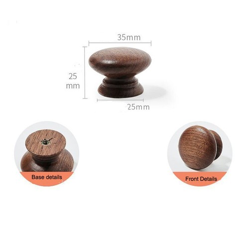 Walnut wood cabinet handles - wood,