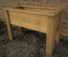 Garden Wooden Planter Grow Box Raised Container Wood Bed Vegetable READY MADE