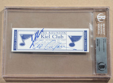 St. Louis Blues 1967 Reunion Signed Autographed Ticket Al Arbour Jimmy Roberts