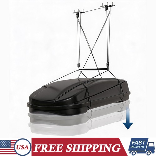 Cargo box garage pulley system - box,