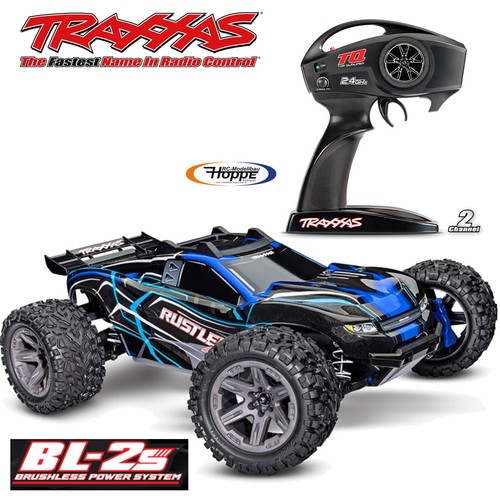 Traxxas trx67164 4blue rustler - traxxas, trx67164-4blue