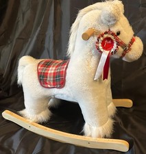 White Plush Rocking Horse