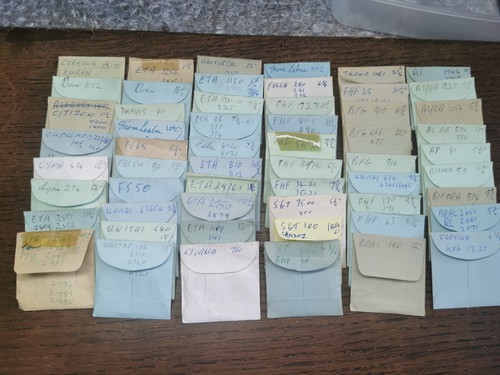 Watch parts packets eta - watch, packets,
